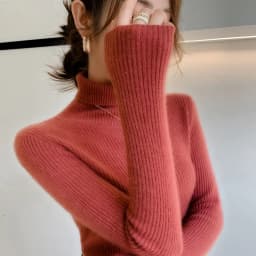100% Cashmere Sweater Women's Knitted Pullover Sweater High Neck Solid Color Slim Fit Soft Cashmere Basic Women's Sweater