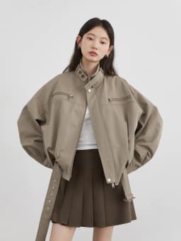 CHIC VEN Fashion Women Jackets Streetwear Casual Solid Retro Stand Up Collar Short Coat Girl Top Autumn Winter 2025