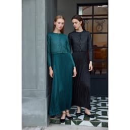 AP Women 2026 Autumn and Winter New Design Shine Cardigan and Pleated Slip Dress Elegant Lady Clothing