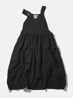 Vest casual dress for women imakokoni original summer artistic loose and versatile wave edge texture A-line skirt 265548