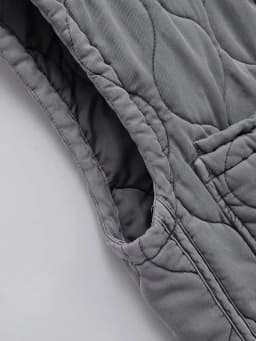 Autumn Winter Women Standing Collar Light Weight Sleeveless Cotton Coat Vest Women Pocket Decoration Tank Top