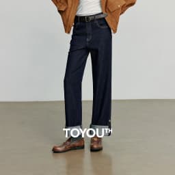 TOYOUTH Women Denim Jeans 2025 Autumn New Lyocell Rolling Up Hem Elastic and Simple Straight Leg Ankle Length Pants