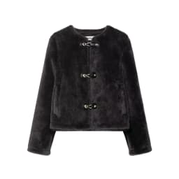 HH Women Fashion Long Sleeves Knot Buckle Pocket Decoration O-Neck Reversible Jacket Woman Winter Casual Loose Street Short Coat