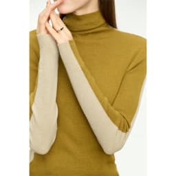 Amii Women Sweaters 2024 Winter Minimalism Long Sleeve High Neck Slim Soft Knit Tops Jumper Patchwork Sweater Clothing 12414019