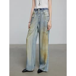 TOYOUTH Women Denim Jean 2025 Spring New Long Pants 8518053