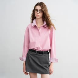 TOYOUTH Women Shirts 2026 Spring New Pure Cotton Striped Double-Layer Collar Niche Design Floral Embroidered Casual Shirt Tops