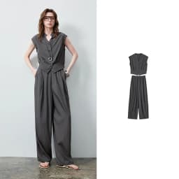 TOYOUTH Women Short Waist Top and Casual Banana Pants 2026 Summer New Old Money Cool Tone Two-Piece Set