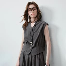 TOYOUTH Women Short Waist Top and Casual Banana Pants 2026 Summer New Old Money Cool Tone Two-Piece Set