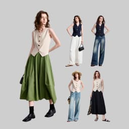 TOYOUTH Women's Old Money Vest Waistcoat 2026 Summer Lyocell Linen Slim Fit Cropped Sleeveless Lightweight Breathable Elegant