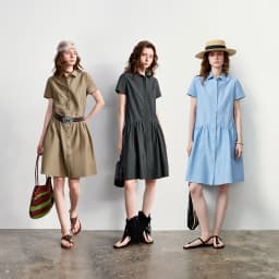 TOYOUTH Women Dress 2026 Summer New Smart Casual Commuter Petite Splicing Short Sleeve Shirt Midi Trendy Dresses
