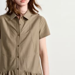 TOYOUTH Women Dress 2026 Summer New Smart Casual Commuter Petite Splicing Short Sleeve Shirt Midi Trendy Dresses