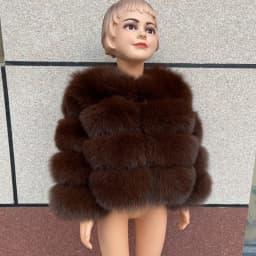 Children's Fox Fur Jacket Real Fox Fur Childs Fur Coat Suitable for Girls and Boys Aged 1-15 Years Old Kids Fur Coat Universal
