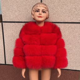 Children's Fox Fur Jacket Real Fox Fur Childs Fur Coat Suitable for Girls and Boys Aged 1-15 Years Old Kids Fur Coat Universal
