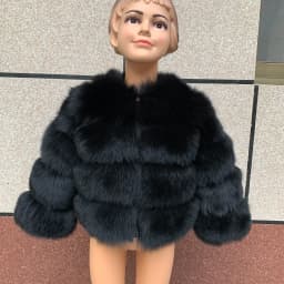 Children's Fox Fur Jacket Real Fox Fur Childs Fur Coat Suitable for Girls and Boys Aged 1-15 Years Old Kids Fur Coat Universal