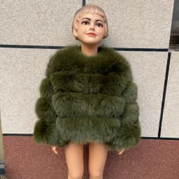 Children's Fox Fur Jacket Real Fox Fur Childs Fur Coat Suitable for Girls and Boys Aged 1-15 Years Old Kids Fur Coat Universal