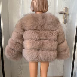Children's Fox Fur Jacket Real Fox Fur Childs Fur Coat Suitable for Girls and Boys Aged 1-15 Years Old Kids Fur Coat Universal