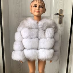 Children's Fox Fur Jacket Real Fox Fur Childs Fur Coat Suitable for Girls and Boys Aged 1-15 Years Old Kids Fur Coat Universal