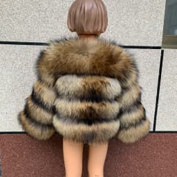 Children's Fox Fur Jacket Real Fox Fur Childs Fur Coat Suitable for Girls and Boys Aged 1-15 Years Old Kids Fur Coat Universal