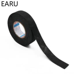 1pc Heat-resistant Adhesive Cloth Fabric Tape For Car Auto Cable Harness Wiring Loom Protection Width 9/15/19/25/32MM Length 15M