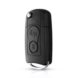 KEYYOU 2 Buttons Modified Flip Folding Remote Car Key Case For SsangYong Actyon Kyron Rexton Key Shell Case Blank Uncut Blade
