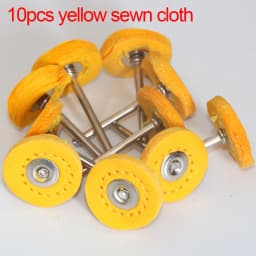 1" Wool Felt Grinding Sanding Head Abrasive Buffing Wheel 2.35/3mm Shank Cotton Thread Polishing Mini Brush for Dremel Dril