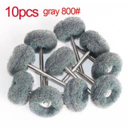 1" Wool Felt Grinding Sanding Head Abrasive Buffing Wheel 2.35/3mm Shank Cotton Thread Polishing Mini Brush for Dremel Dril