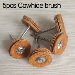 1" Wool Felt Grinding Sanding Head Abrasive Buffing Wheel 2.35/3mm Shank Cotton Thread Polishing Mini Brush for Dremel Dril