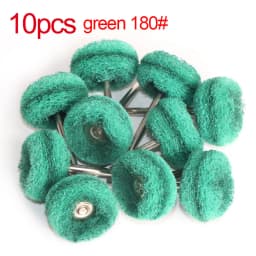 1" Wool Felt Grinding Sanding Head Abrasive Buffing Wheel 2.35/3mm Shank Cotton Thread Polishing Mini Brush for Dremel Dril