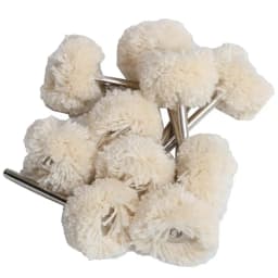 1" Wool Felt Grinding Sanding Head Abrasive Buffing Wheel 2.35/3mm Shank Cotton Thread Polishing Mini Brush for Dremel Dril