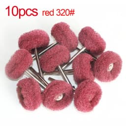 1" Wool Felt Grinding Sanding Head Abrasive Buffing Wheel 2.35/3mm Shank Cotton Thread Polishing Mini Brush for Dremel Dril