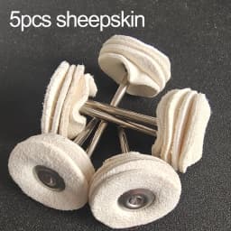 1" Wool Felt Grinding Sanding Head Abrasive Buffing Wheel 2.35/3mm Shank Cotton Thread Polishing Mini Brush for Dremel Dril