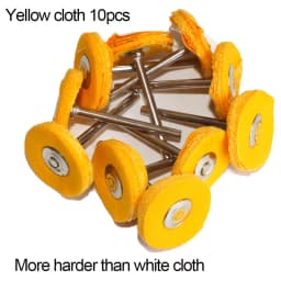 1" Wool Felt Grinding Sanding Head Abrasive Buffing Wheel 2.35/3mm Shank Cotton Thread Polishing Mini Brush for Dremel Dril