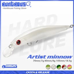Hunthouse Trout Fishing Lure Sinking Jerkbait 70/80/105mm 7/8.5/18.5g Artist Minnow Sea Fishing Bait Twitch Hard Lure For Bass