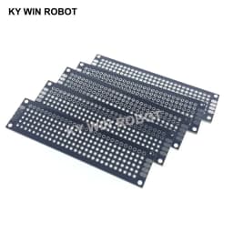 5pcs 2x8cm 20x80 mm Black Double Side Prototype PCB Universal Printed Circuit Board Protoboard For Arduino