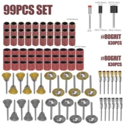 CMCP Sanding Drum Set Grit #80 #100 #120 Dremel With Sanding Mandrels Sanding Bands For Dremel Rotary Tools Abrasive Tools