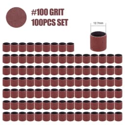 CMCP Sanding Drum Set Grit #80 #100 #120 Dremel With Sanding Mandrels Sanding Bands For Dremel Rotary Tools Abrasive Tools