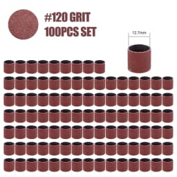 CMCP Sanding Drum Set Grit #80 #100 #120 Dremel With Sanding Mandrels Sanding Bands For Dremel Rotary Tools Abrasive Tools
