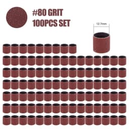CMCP Sanding Drum Set Grit #80 #100 #120 Dremel With Sanding Mandrels Sanding Bands For Dremel Rotary Tools Abrasive Tools