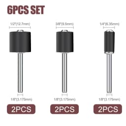 CMCP Sanding Drum Set Grit #80 #100 #120 Dremel With Sanding Mandrels Sanding Bands For Dremel Rotary Tools Abrasive Tools