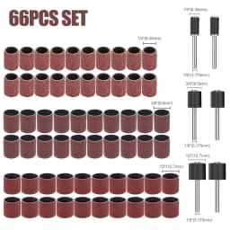CMCP Sanding Drum Set Grit #80 #100 #120 Dremel With Sanding Mandrels Sanding Bands For Dremel Rotary Tools Abrasive Tools