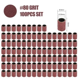 CMCP Sanding Drum Set Grit #80 #100 #120 Dremel With Sanding Mandrels Sanding Bands For Dremel Rotary Tools Abrasive Tools