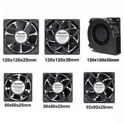 YOUNUON 60mm 80mm 90mm 120mm EC Brushless Fan AC 110V 115V 120V 220V 240V Axial Fan with Srews/Grill 6025 8025 9225 12025 12038