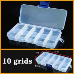 Transparent Plastic Box Screw Compartment Box Jewelry Earring Display Case Container Clear Terminal Organizer Tool Storage Boxes