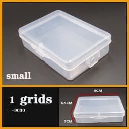 Transparent Plastic Box Screw Compartment Box Jewelry Earring Display Case Container Clear Terminal Organizer Tool Storage Boxes