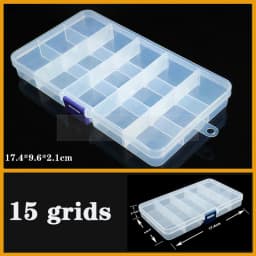 Transparent Plastic Box Screw Compartment Box Jewelry Earring Display Case Container Clear Terminal Organizer Tool Storage Boxes