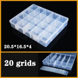 Transparent Plastic Box Screw Compartment Box Jewelry Earring Display Case Container Clear Terminal Organizer Tool Storage Boxes