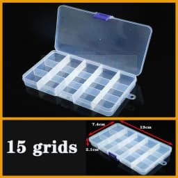 Transparent Plastic Box Screw Compartment Box Jewelry Earring Display Case Container Clear Terminal Organizer Tool Storage Boxes