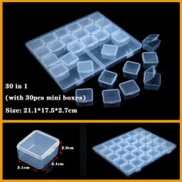 Transparent Plastic Box Screw Compartment Box Jewelry Earring Display Case Container Clear Terminal Organizer Tool Storage Boxes