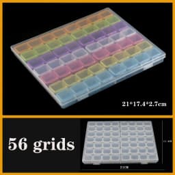 Transparent Plastic Box Screw Compartment Box Jewelry Earring Display Case Container Clear Terminal Organizer Tool Storage Boxes