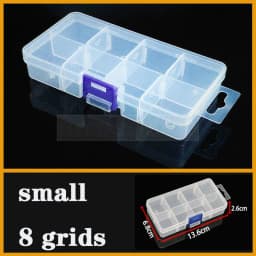 Transparent Plastic Box Screw Compartment Box Jewelry Earring Display Case Container Clear Terminal Organizer Tool Storage Boxes
